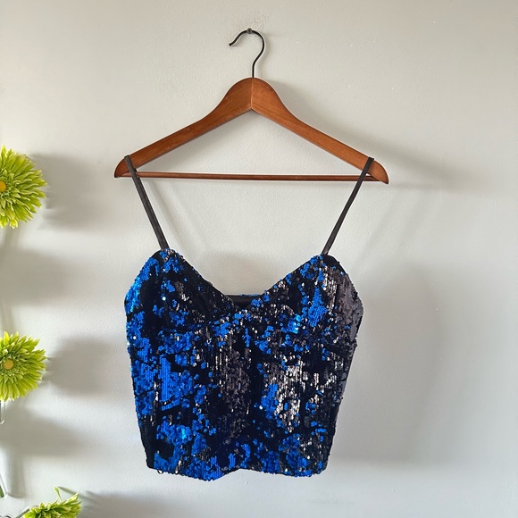 Zara | Velvet & Sequin Camisole - Picture 5 of 12